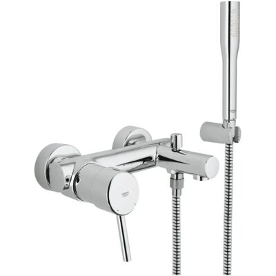 Mitigeur Bain-Douche Grohe Concetto avec Set de Douche Euphoria Cosmopolitan - Chrome Mitigeur Bain-Douche Grohe Concetto avec Set de Douche Euphoria Cosmopolitan - Chrome