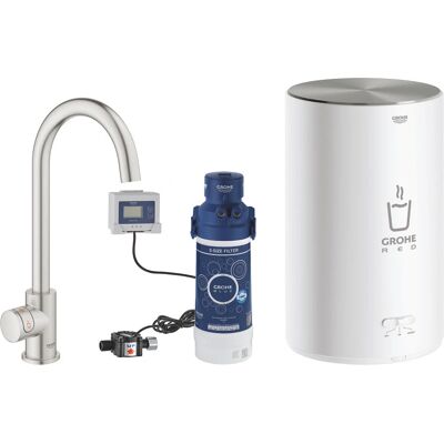 GROHE Red Mono Acero Inoxidable - Grifo de Cocina con Caldera GROHE Red Mono Acero Inoxidable - Grifo de Cocina con Caldera