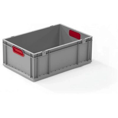 Kaiserkraft Contenedor de carga pesada - 44,3L, Asa roja Kaiserkraft Contenedor de carga pesada - 44,3L, Asa roja