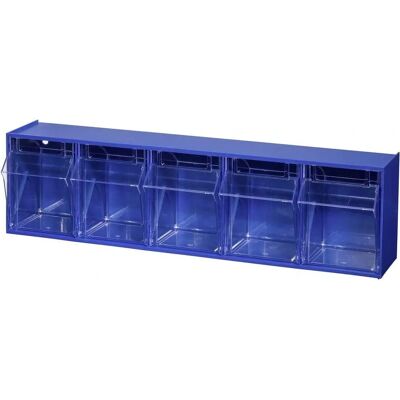 Allit 464430 Opslag lade kast - Blauw, 5 lades Allit 464430 Opslag lade kast - Blauw, 5 lades