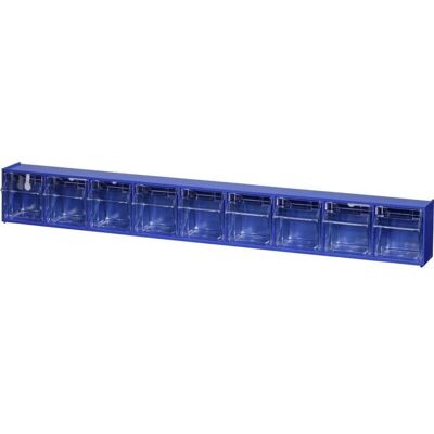 Organisateur de rangement Allit 464450 - 9 tiroirs Bleu - Publicité Organisateur de rangement Allit 464450 - 9 tiroirs Bleu - Publicité