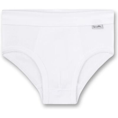 Sanetta Sous-vêtement garçon en coton biologique blanc - Taille 152 Sanetta Sous-vêtement garçon en coton biologique blanc - Taille 152
