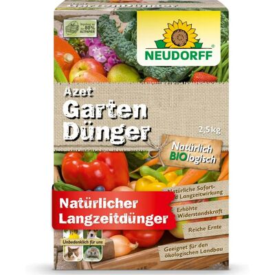 Neudorff Azet Garten-Dünger - 2,5 kg Organischer NPK 7-3-6 für Garten Neudorff Azet Garten-Dünger - 2,5 kg Organischer NPK 7-3-6 für Garten