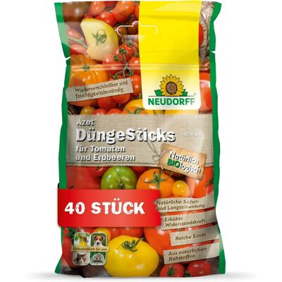 Neudorff NEUDORFF Azet Bâtonnets Fertilisants - Organic Tomate & Fraise - Publicité Neudorff NEUDORFF Azet Bâtonnets Fertilisants - Organic Tomate & Fraise - Publicité