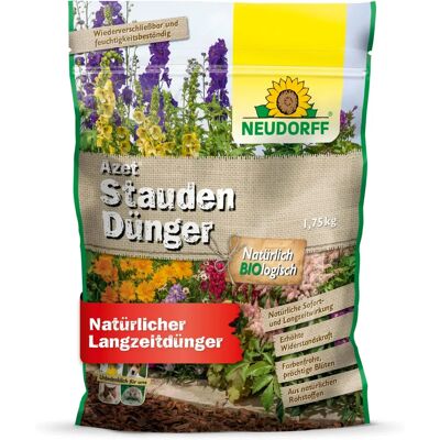 Neudorff Azet Stauden-Dünger - 1,75 kg Organischer NPK 7-7-5 für alle Stauden, Töpfe Neudorff Azet Stauden-Dünger - 1,75 kg Organischer NPK 7-7-5 für alle Stauden, Töpfe