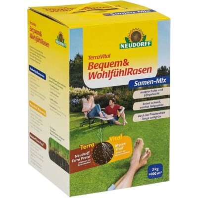 Mélange de Graines de Gazon TerraVital de Neudorff - Facile à Entretenir - Publicité Mélange de Graines de Gazon TerraVital de Neudorff - Facile à Entretenir - Publicité