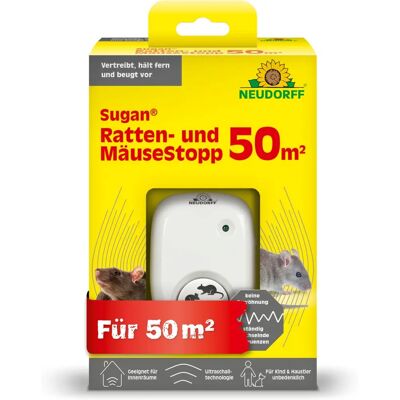 NEUDORFF Sugan Ratten- & Mäuse Stopp - Répulsif ultrasons 80m² - Publicité NEUDORFF Sugan Ratten- & Mäuse Stopp - Répulsif ultrasons 80m² - Publicité
