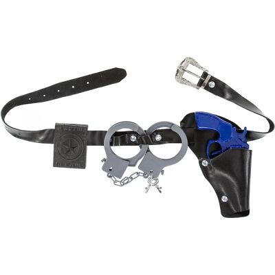 buttinette - Polizei-Gürtel 58–78 cm - Schwarz - Spielgürtel buttinette - Polizei-Gürtel 58–78 cm - Schwarz - Spielgürtel