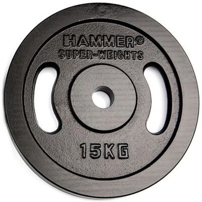 HAMMER - 17006 - Gusseisen - 1 Stück - Gewichtsscheibe HAMMER - 17006 - Gusseisen - 1 Stück - Gewichtsscheibe