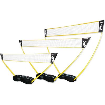 HAMMER Sport-Netze - 3-in-1 Sportnetz-Set - Gelb & Schwarz HAMMER Sport-Netze - 3-in-1 Sportnetz-Set - Gelb & Schwarz