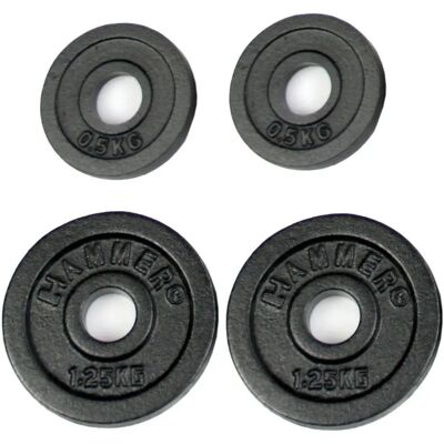 Disco di peso Hammer 4650 - Set di 3,5 kg di pesi in acciaio Disco di peso Hammer 4650 - Set di 3,5 kg di pesi in acciaio