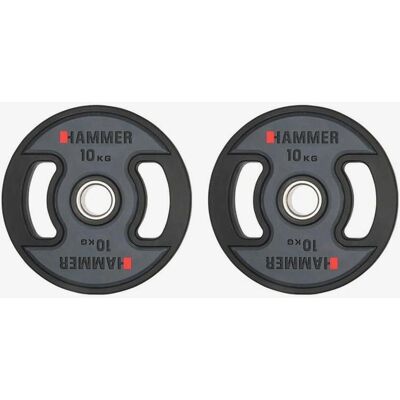 Finnlo Olympic Weight Plate 10kg - Durable Iron with PU Coating Finnlo Olympic Weight Plate 10kg - Durable Iron with PU Coating