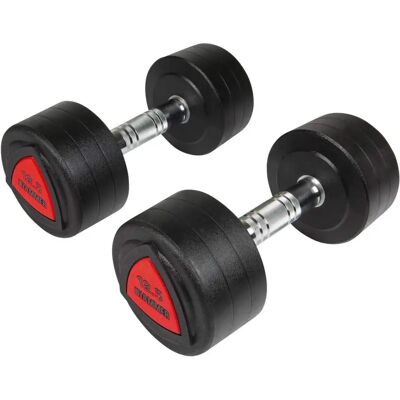Manubri Finnlo 12,5kg Argento - Attrezzi per Palestra Domestica Manubri Finnlo 12,5kg Argento - Attrezzi per Palestra Domestica