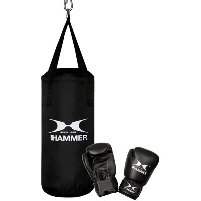 Kit de Boxe Junior HAMMER - Saco de Nylon Durável e Luvas Kit de Boxe Junior HAMMER - Saco de Nylon Durável e Luvas