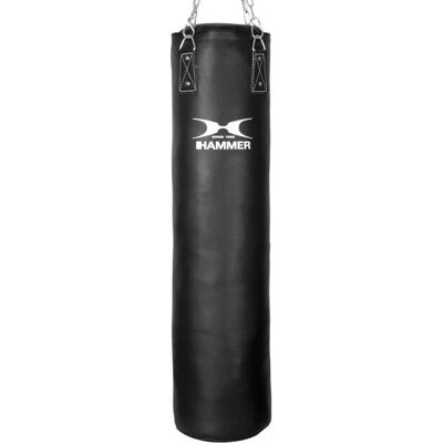 HAMMER Black Kick Sacco da Boxe - Attrezzatura da boxe per casa HAMMER Black Kick Sacco da Boxe - Attrezzatura da boxe per casa