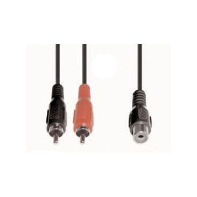 e+p B 19 - 2 RCA Audio Kabel - 0,2 m - Schwarz e+p B 19 - 2 RCA Audio Kabel - 0,2 m - Schwarz