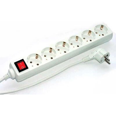 e+p E 60/3 Verlängerung - 6 Steckdosen, 3m Kabel e+p E 60/3 Verlängerung - 6 Steckdosen, 3m Kabel