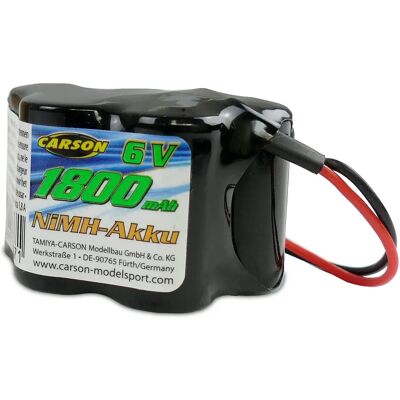 Carson 6V/1800mAh NiMH Receiver Battery - Model 500608230 Carson 6V/1800mAh NiMH Receiver Battery - Model 500608230