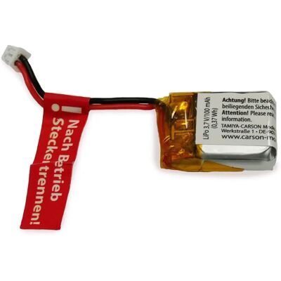 Carson Micro X-Warrior RC Battery Pack - 3.7V 100mAh LiIon Carson Micro X-Warrior RC Battery Pack - 3.7V 100mAh LiIon