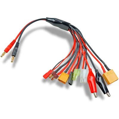 Câble de charge 8 en 1 - Carson Multi-Ladekabel 8 in 1, 4mm Bananenst. Câble de charge 8 en 1 - Carson Multi-Ladekabel 8 in 1, 4mm Bananenst.