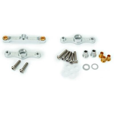 Dirección RC de aluminio Carson Modellsport 500530010 - Completa con tornillos Dirección RC de aluminio Carson Modellsport 500530010 - Completa con tornillos