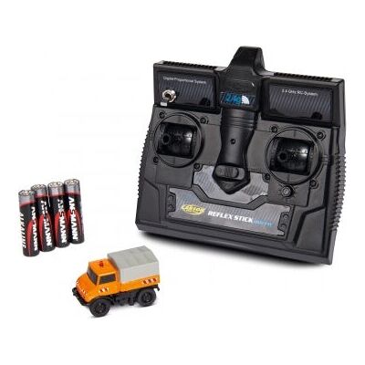 Carson Unimog U400 - Elektromos teherautó méretarány 1:87 fényekkel Carson Unimog U400 - Elektromos teherautó méretarány 1:87 fényekkel