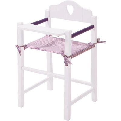 Chaise haute poupée ROBA Blanc-Lila - Type de Poupée - Publicité Chaise haute poupée ROBA Blanc-Lila - Type de Poupée - Publicité