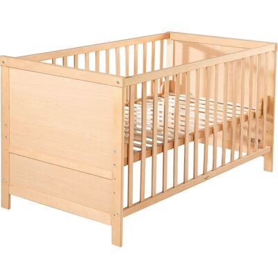 ROBA Babybett - Verstellbar & Umwandelbar - Naturholz - Bis 7 Jahre ROBA Babybett - Verstellbar & Umwandelbar - Naturholz - Bis 7 Jahre