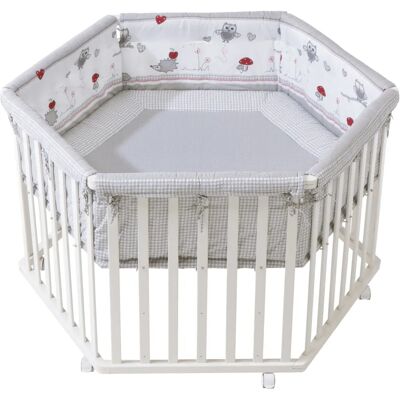 Roba 0232WV148 Laufgitter - Baby Sichere Sechseckige Spielgitter mit Textilpolsterung Roba 0232WV148 Laufgitter - Baby Sichere Sechseckige Spielgitter mit Textilpolsterung