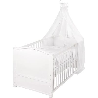 Roba Babybett - 70x140 cm, Weiß, Verstellbar, Umbaubar Roba Babybett - 70x140 cm, Weiß, Verstellbar, Umbaubar