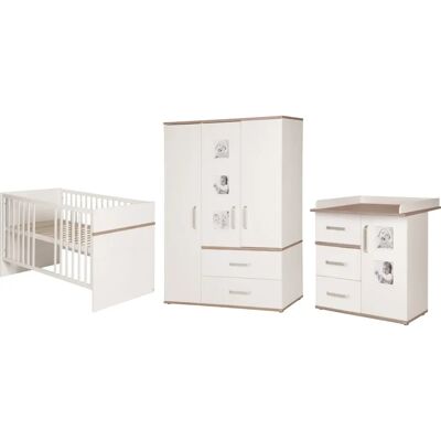 Babyzimmer-Komplettset ROBA Pia - Kinderbett, Schrank & Wickelkommode Babyzimmer-Komplettset ROBA Pia - Kinderbett, Schrank & Wickelkommode