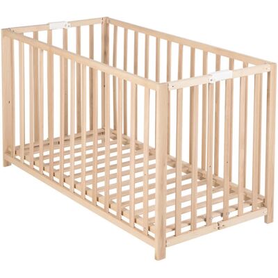 ROBA Lit bébé pliant 'Fold Up, buche' - Bébé, marron, 60x120cm - Lit bébé - Publicité ROBA Lit bébé pliant 'Fold Up, buche' - Bébé, marron, 60x120cm - Lit bébé - Publicité