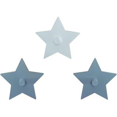 ROBA 'Little Stars' Ganchos de Parede, 3 Peças, Cinzento ROBA 'Little Stars' Ganchos de Parede, 3 Peças, Cinzento