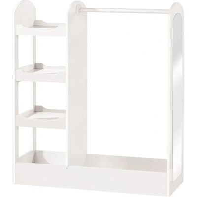 Porte-manteaux Enfant Unisexe Blanc ROBA avec Miroir et Étagères - Garderobenständer Porte-manteaux Enfant Unisexe Blanc ROBA avec Miroir et Étagères - Garderobenständer