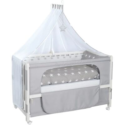 Roba Babybett - Verstellbar, Wandleuchte, Weiß - Babybett Roba Babybett - Verstellbar, Wandleuchte, Weiß - Babybett