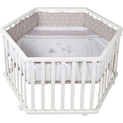 ROBA Indibär Laufgitter - Sechseckiges Baby Spielgitter ROBA Indibär Laufgitter - Sechseckiges Baby Spielgitter