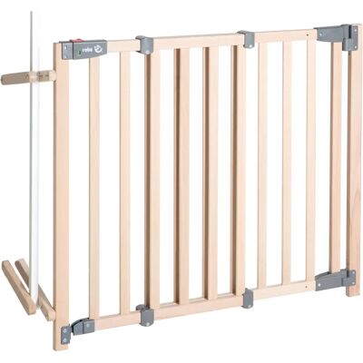Barandilla de Seguridad para Bebé - Madera Natural - Ajustable 93.5-120.5cm - Barrera de Seguridad Barandilla de Seguridad para Bebé - Madera Natural - Ajustable 93.5-120.5cm - Barrera de Seguridad