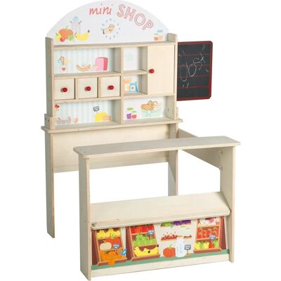ROBA Holzspielzeugladen - Minishop mit Tafel - Kinder Spielzeug ROBA Holzspielzeugladen - Minishop mit Tafel - Kinder Spielzeug