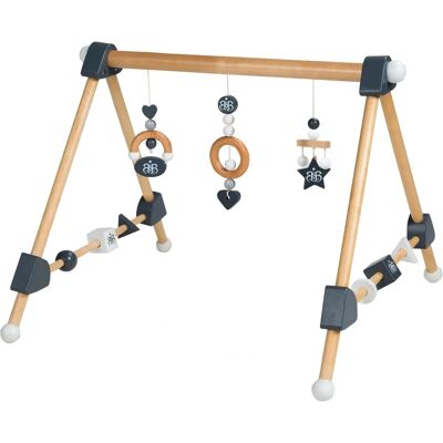 Roba Rockstar Baby 3 Holzspielbogen - Natur / Schwarz Roba Rockstar Baby 3 Holzspielbogen - Natur / Schwarz