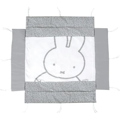 ROBA Laufgitter - Miffy Grau/Weiß - Verstellbare Polsterung - Spiel & Ruhe ROBA Laufgitter - Miffy Grau/Weiß - Verstellbare Polsterung - Spiel & Ruhe