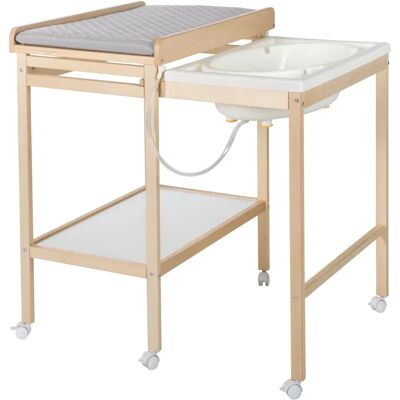Roba Wickel-Tisch mit Badewanne - Grau Roba Wickel-Tisch mit Badewanne - Grau