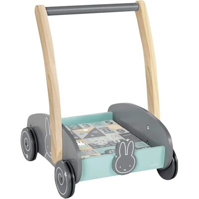 Carrello Passeggino Miffy ROBA con 35 Blocchi di Legno - Supporto all'Apprendimento Precoce Carrello Passeggino Miffy ROBA con 35 Blocchi di Legno - Supporto all'Apprendimento Precoce