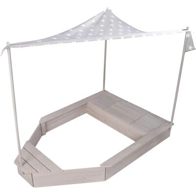 Roba Barco de Arena - Madera Resistente a la Intemperie - 100x150cm - Gris Roba Barco de Arena - Madera Resistente a la Intemperie - 100x150cm - Gris