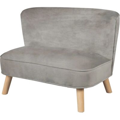 ROBA Sofá Infantil Lil Sofa - Terciopelo Gris 70x50x48cm ROBA Sofá Infantil Lil Sofa - Terciopelo Gris 70x50x48cm