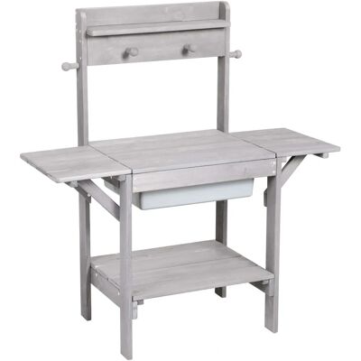 Cucina da Gioco Esterno per Bambini - Grigia, 82x88.5x35 cm Cucina da Gioco Esterno per Bambini - Grigia, 82x88.5x35 cm