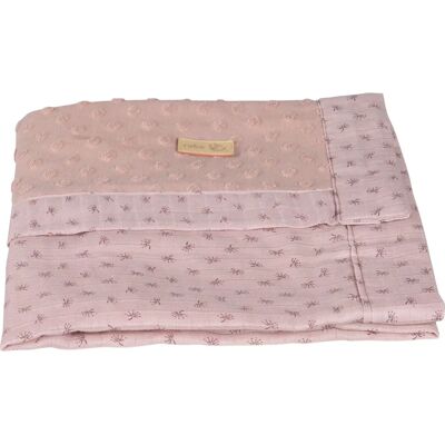 Couverture bébé Roba - Lil Planet Bio - Rose Mauve - 80x80cm Couverture bébé Roba - Lil Planet Bio - Rose Mauve - 80x80cm