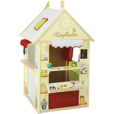 Roba Spielhaus mit Kaufladen, Kasperletheater, Tafel - Kinderhaus Roba Spielhaus mit Kaufladen, Kasperletheater, Tafel - Kinderhaus