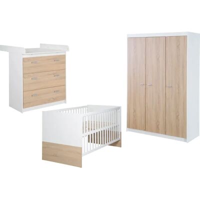 ROBA Gabriella Babyzimmer-Set - Modern Zweifarb, Soft-Close Türen ROBA Gabriella Babyzimmer-Set - Modern Zweifarb, Soft-Close Türen