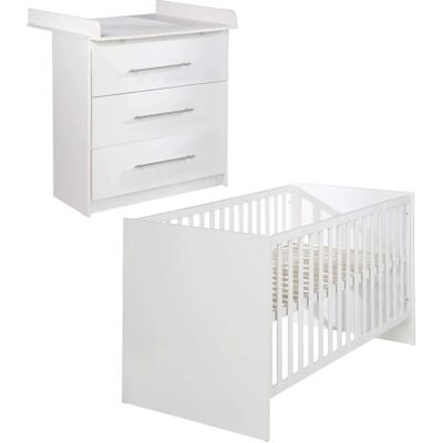 Ensemble de meubles bébé Maren de ROBA - Blanc - Mobilier chambre bébé Ensemble de meubles bébé Maren de ROBA - Blanc - Mobilier chambre bébé