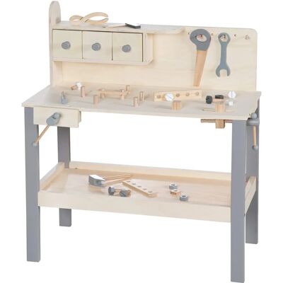 Roba Holzspielzeug Werkbank - 86cm - Ab 3 Jahren Roba Holzspielzeug Werkbank - 86cm - Ab 3 Jahren